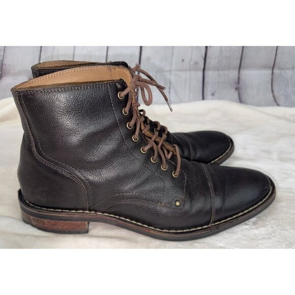 COLE HAAN Boots Men’s 9 M Brown Leather Lace Up Ankle High Top Chukka Boot Shoes main image 6